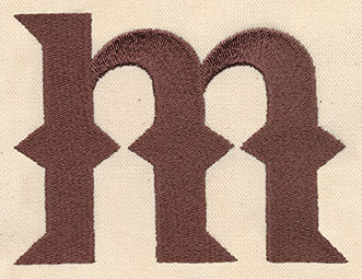 Steampunk Letter M - Lowercase