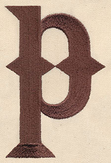 Steampunk Letter P - Lowercase