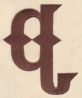 Steampunk Letter Q - Lowercase