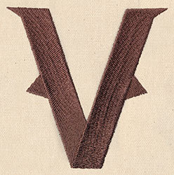 Steampunk Letter V - Lowercase