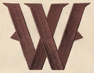 Steampunk Letter W - Lowercase