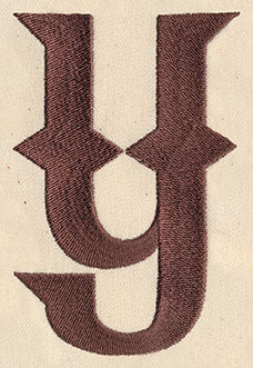 Steampunk Letter Y - Lowercase
