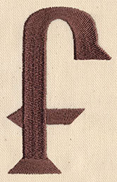 Steampunk Letter F - Lowercase