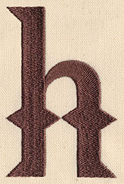 Steampunk Letter H - Lowercase