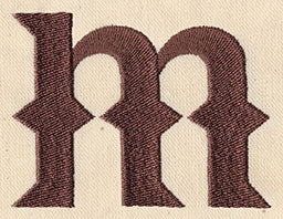 Steampunk Letter M - Lowercase