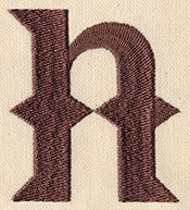 Steampunk Letter N - Lowercase