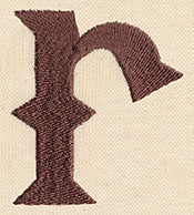Steampunk Letter R - Lowercase