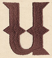 Steampunk Letter U - Lowercase