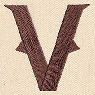 Steampunk Letter V - Lowercase