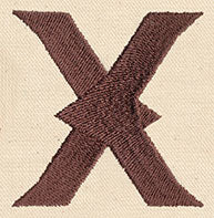 Steampunk Letter X - Lowercase