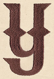 Steampunk Letter Y - Lowercase