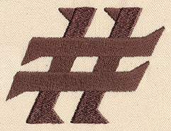 Steampunk Punctuation - Number Sign