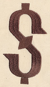 Steampunk Punctuation - Dollar Sign