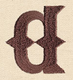 Steampunk Letter A - Lowercase