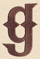 Steampunk Letter G - Lowercase