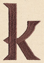 Steampunk Letter K - Lowercase