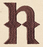 Steampunk Letter N - Lowercase
