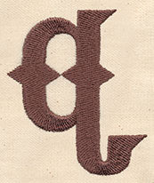 Steampunk Letter Q - Lowercase