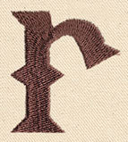 Steampunk Letter R - Lowercase