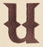Steampunk Letter U - Lowercase