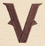 Steampunk Letter V - Lowercase