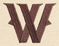 Steampunk Letter W - Lowercase