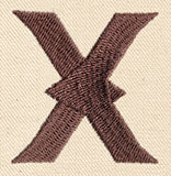 Steampunk Letter X - Lowercase