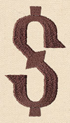 Steampunk Punctuation - Dollar Sign