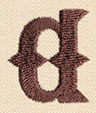 Steampunk Letter A - Lowercase