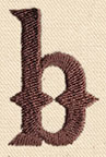 Steampunk Letter B - Lowercase