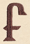 Steampunk Letter F - Lowercase