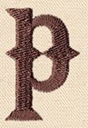 Steampunk Letter P - Lowercase