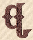 Steampunk Letter Q - Lowercase