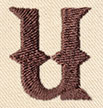 Steampunk Letter U - Lowercase