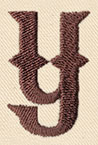 Steampunk Letter Y - Lowercase