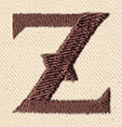 Steampunk Letter Z - Lowercase