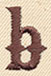 Steampunk Letter B - Lowercase