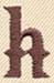 Steampunk Letter H - Lowercase
