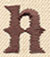 Steampunk Letter N - Lowercase
