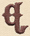 Steampunk Letter Q - Lowercase