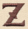 Steampunk Letter Z - Lowercase