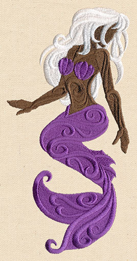 Mermaid in Swirls