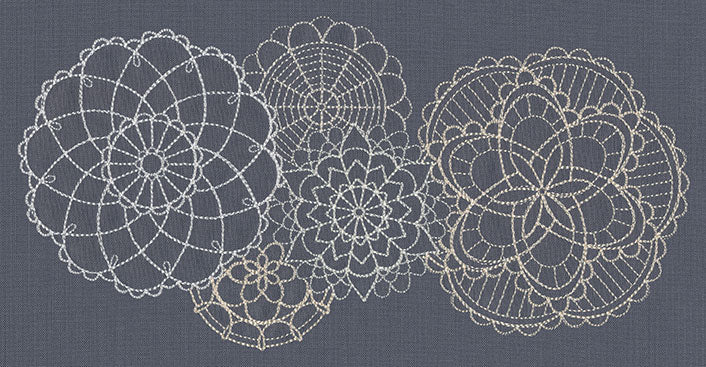 Delicate Medallions Border
