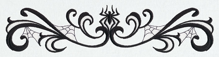 Spooky Spiderweb Border