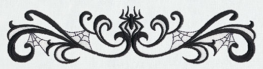 Spooky Spiderweb Border