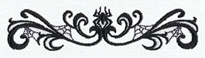 Spooky Spiderweb Border