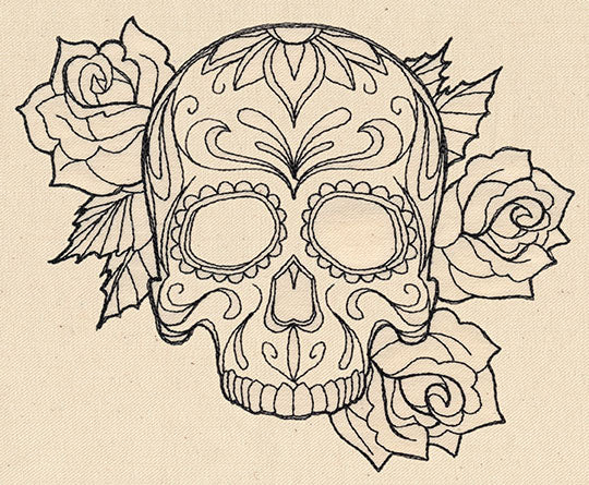 Thread Tattoos - Sugar Skull