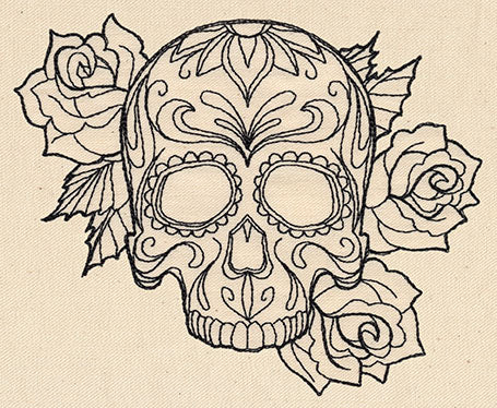 Thread Tattoos - Sugar Skull