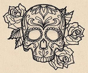 Thread Tattoos - Sugar Skull