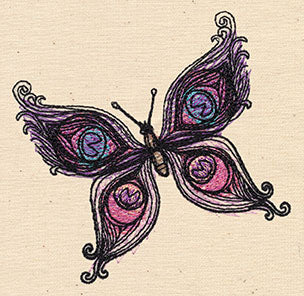 Painted Peacock Butterfly